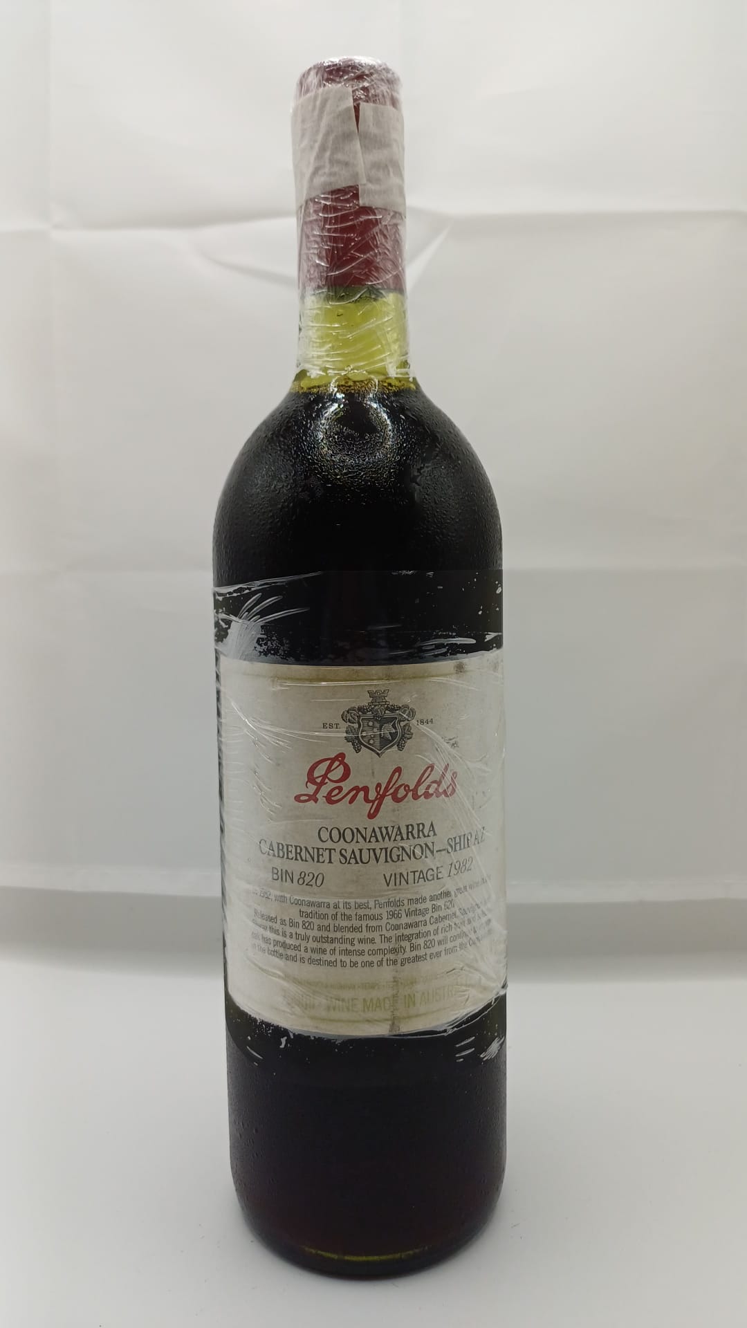 (image for) Penfolds Bin 820 1982 [JA 93]